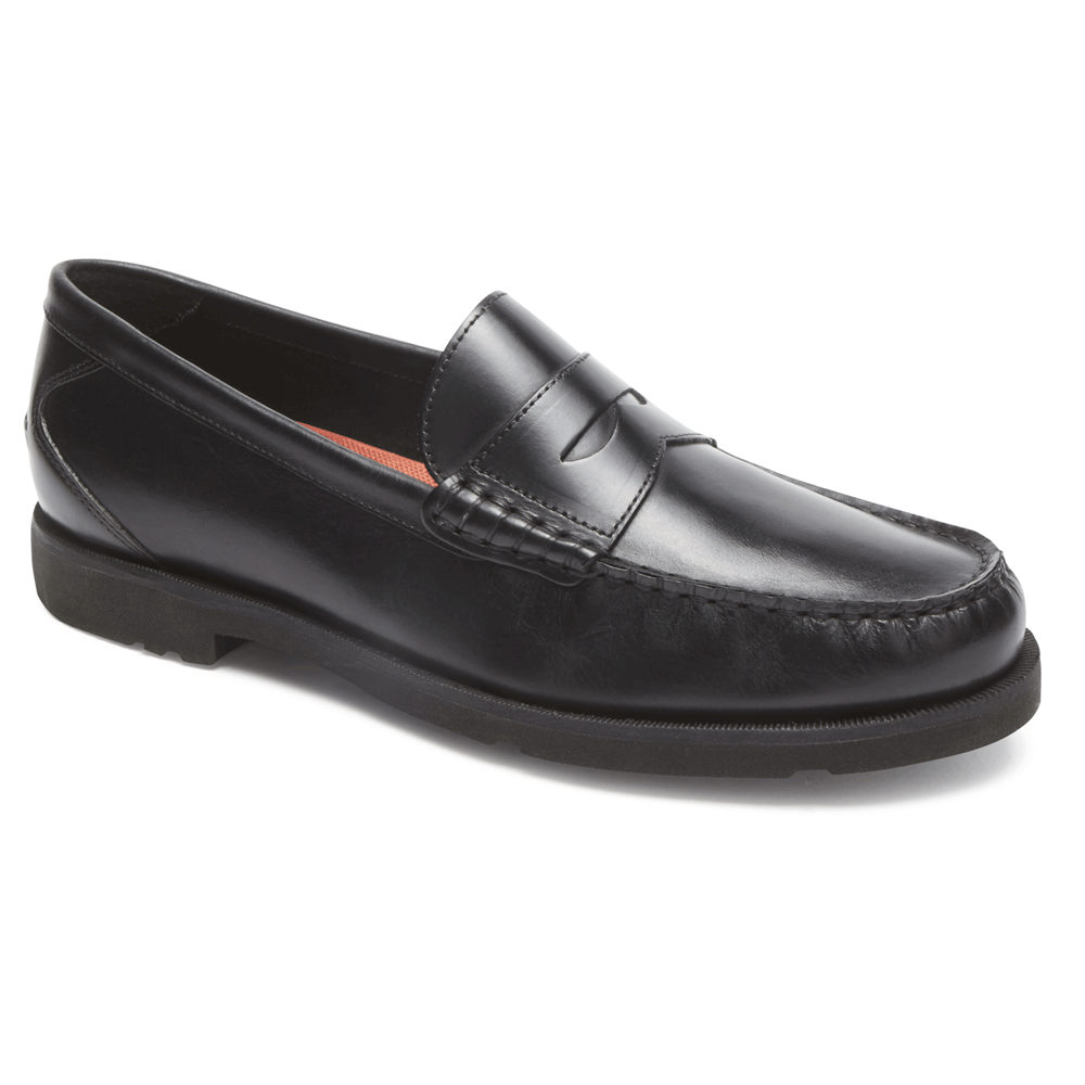 Rockport Mens Modern Prep Penny - Loafers Black - ZJX291473